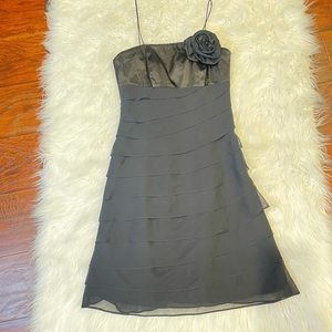 NWT WHBM cocktail black dress, 00